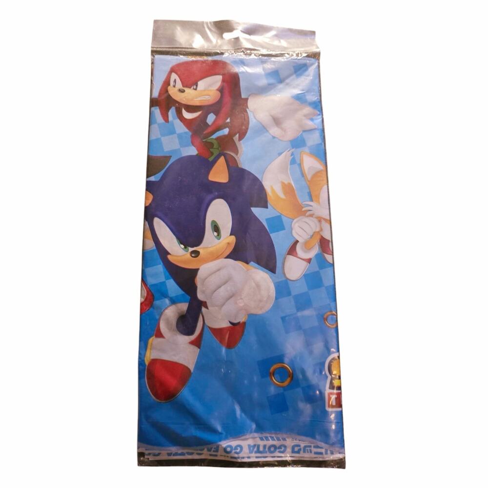 Sonic The Hedgehog Sega Amscan Tablecover 54 x 96 in